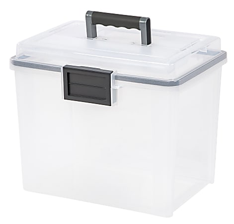 Iris® Weathertight® Mobile Storage File Box, 11 1/2&quot;