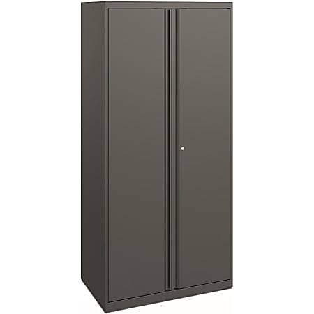 HON Flagship Metal Modular Storage Cabinet 64 H Charcoal Office