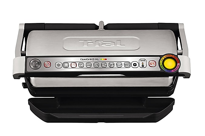 T-Fal Indoor Optigrill + XL, 14-13/16”H x 9”W x 15-13/16”D, Black