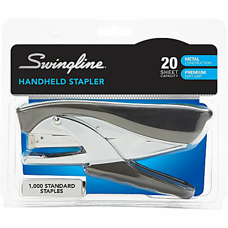 Swingline Premium Handheld Stapler Black - Office Depot