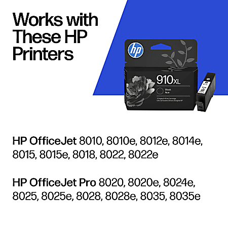 Original HP 910XL Black High yield Ink Cartridge For HP OfficeJet