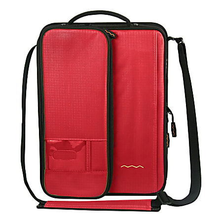 Higher Ground Shuttle 2.1 Carrying Case (Sleeve) for 14" Notebook, Document, Accessories, Power Supply, Cable, Netbook, ID Card - Red