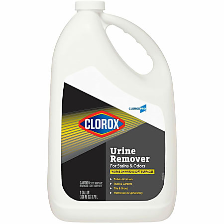 CloroxPro Urine Remover for Stains and Odors Refill - 128 fl oz (4 quart) - 120 / Pallet - Bleach-free - Clear