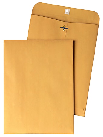 Stride, Inc.® #90 Business Envelopes, Clasp Closure, 100% Recycled, Brown, Box Of 100