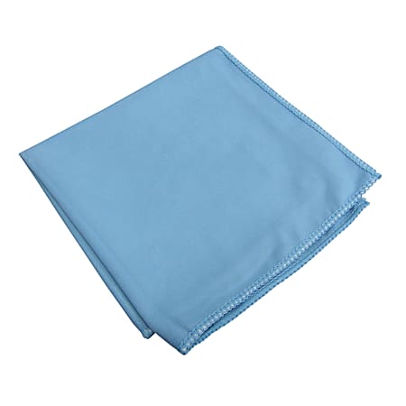 Hospeco MicroWorks Specialty Microfiber Towels, 15”H x 15”W, Blue, Pack Of 12 Towels