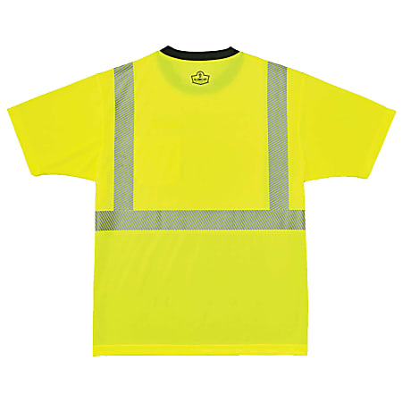 GloWear 8289BK Class 2 Hi-Vis T-Shirt with Black Bottom, 5X-Large, Lime, Ships in 1-3 Business Days GloWear 8289BK Class 2 Hi-Vis T-Shirt with Black Bottom, 5X-Large, Lime, Ships in 1-3 Business Days