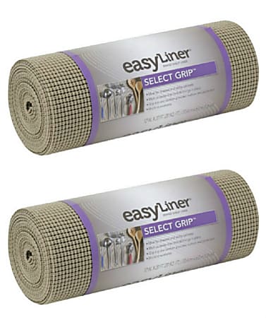 Duck Brand Select Grip EasyLiner Non Adhesive Shelf And Drawer Liners 20 x  24 Brownstone Pack Of 2 Rolls - Office Depot