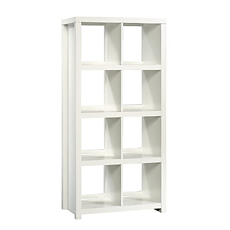 Sauder Homeplus Cube Bookcase 8 Shelves, 8 Cube Bookcase White