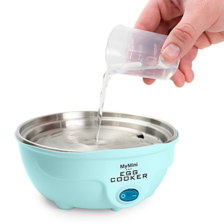 Nostalgia Electrics Premium 7 Egg Cooker Aqua Office Depot