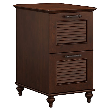 kathy ireland® Home by Bush Business Furniture Volcano Dusk 23-1/5"D Vertical 2-Drawer File Cabinet, Coastal Cherry, Standard Delivery