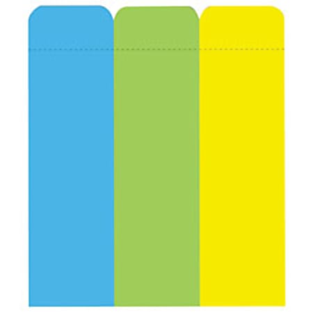 Avery® Removable Adhesive Label Pad, 1" x 3", Assorted Neon Colors, Pack Of 120 Labels