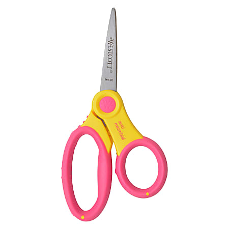 Westcott® Soft Handle Kids Scissors, 5", Pointed, Assorted Colors
