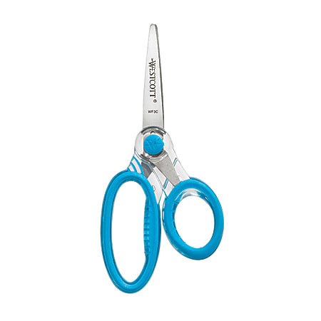 Westcott® X-Ray Kids Scissors, 5", Pointed, Assorted Colors