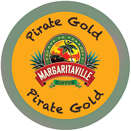 Margaritaville Coffee AromaCups, Pirate Gold, Single-Serve Cups, Box Of 20