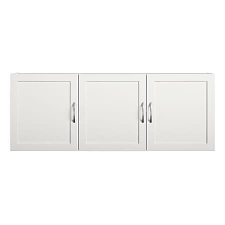 Systembuild Evolution Lory Framed 54 W Wall Cabinet White Office Depot