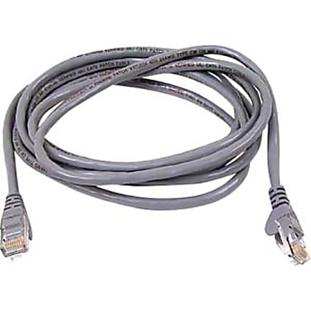 Belkin Cat.6 UTP Patch Cable - RJ-45 Male Network - RJ-45 Male Network - 25ft - Gray, A3L98025