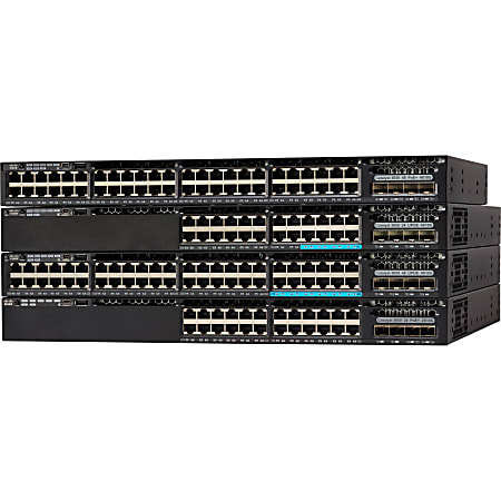 Cisco Catalyst 3650-12X48UQ-L Switch - 48 Ports - Manageable - 10 Gigabit Ethernet, Gigabit Ethernet - 10GBase-T, 10GBase-X, 10/100/1000Base-TX - 3 Layer Supported - Modular - Optical Fiber, Twisted Pair - 1U High - Rack-mountable, Standalone