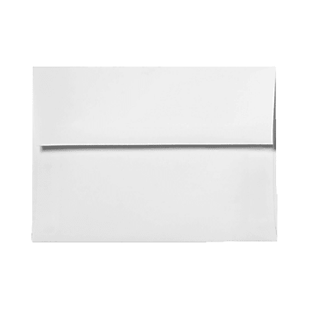 LUX Invitation Envelopes, A10, Peel & Press Closure, White, Pack Of 50