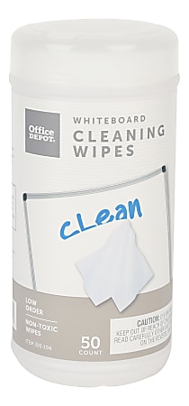 Office Depot® Brand Dry-Erase Board Cleaning Wipes, 6"
