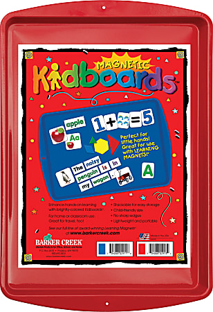 Barker Creek® Magnets, Learning Magnets®, Kidboard™, 9"H x 13"W, Grades Pre-K–6, Red