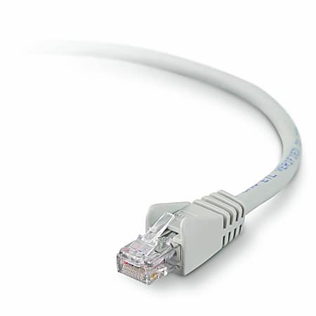 Belkin High Performance Cat. 6 UTP Network Patch Cable - RJ-45 Male - RJ-45 Male - 14.11ft - Gray
