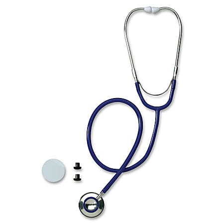 Medline Dual-Head Stethoscope - Latex-free - Blue