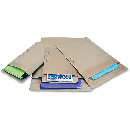 Jiffy Mailer Jiffy Rigi Bag Mailers - Shipping - #1 - 7 1/4" Width x 10 1/2" Length - Self-sealing - Kraft, Fiberboard - 250 / Carton - Natural Kraft