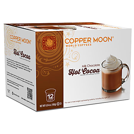 Copper Moon® Hot Cocoa Insta-Cups, 6.35 Oz, Pack Of 12