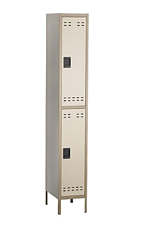 Safco® Storage Locker, Double-Tier, Tan