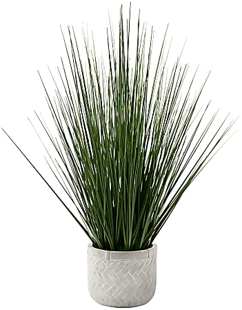 Monarch Specialties Fleur 20-1/2”H Artificial Plant With Pot, 20-1/2”H x 14”W x 14"D, Green