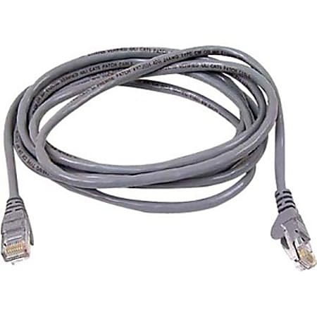 Belkin RJ45 Category 6 Patch Cable - 4 ft Category 6 Network Cable - First End: 1 x RJ-45 Network - Male - Second End: 1 x RJ-45 Network - Male - Patch Cable - Gray