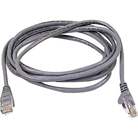 Belkin CAT6 Ethernet Patch Cable, RJ45, M/M - 4 ft Category 6 Network Cable for Network Device - First End: 1 x RJ-45 Network - Male - Second End: 1 x RJ-45 Network - Male - Patch Cable - Gray