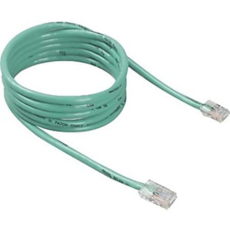 Belkin CAT6 Assembled Patch Cable RJ45M/RJ45M; 3 Green - 3 ft Category 6 Network Cable for Network Device - First End: 1 x RJ-45 Network - Male - Second End: 1 x RJ-45 Network - Male - Patch Cable - Gold Plated Contact - Green