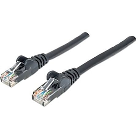 Intellinet Network Patch Cable, Cat6, 1.5m, Black, CCA, U/UTP, PVC, RJ45, Gold Plated Contacts, Snagless, Booted, Lifetime Warranty, Polybag