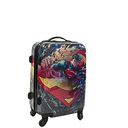 ful DC Comics Upright Rolling Suitcase Superman 20 H x 14 38 W x 9