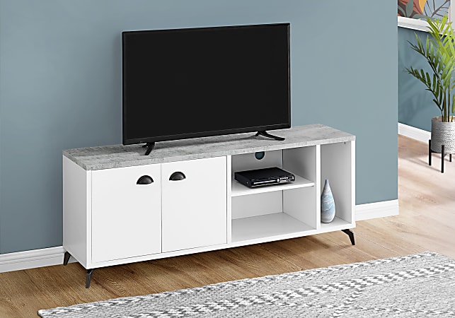 Monarch tv stand white discount