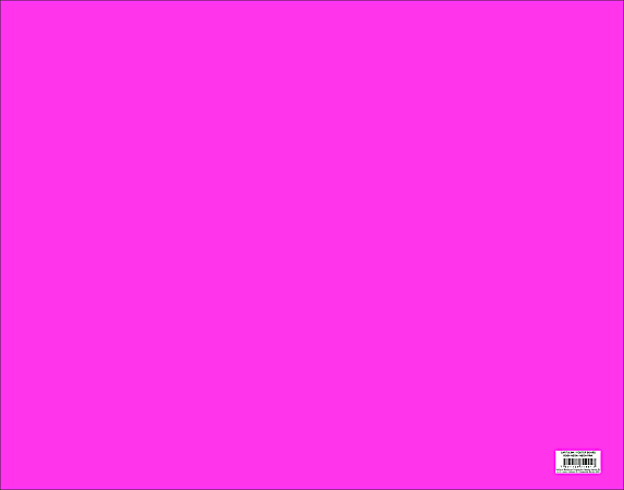 Imperial Cardstock, Neon Pink, Nonstandard (22” x 28”), 0.20 Lb, Pack Of 25 Sheets