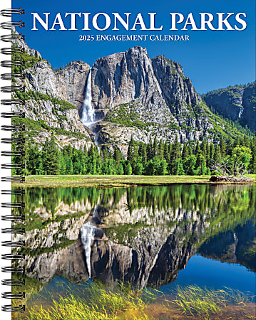 2025 Willow Creek Press Weekly Engagement Planner, 6-1/2” x 8-1/2”, National Parks, January 2025 To December 2025, 46159