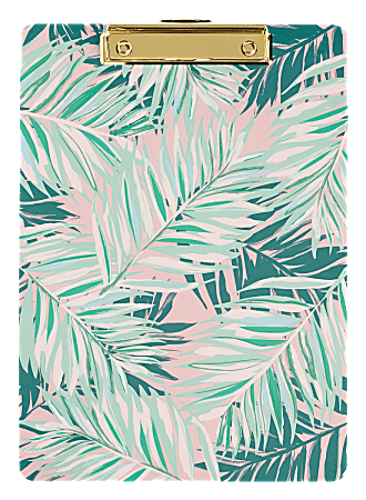 Office Depot® Brand Clipboard, 9/16"H x 12 1/2"W x 9"D, Tropical Palm