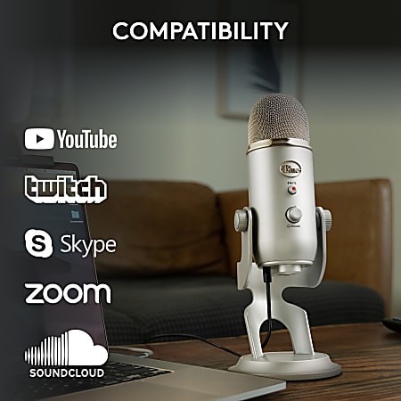 Blue Yeti USB Microphone - Silver