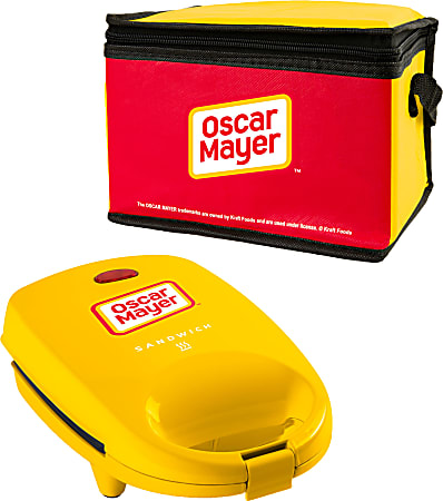 Oscar Mayer Sandwich Maker With Beverage Cooler Bag, 4-1/4" x 9-1/2", Yellow