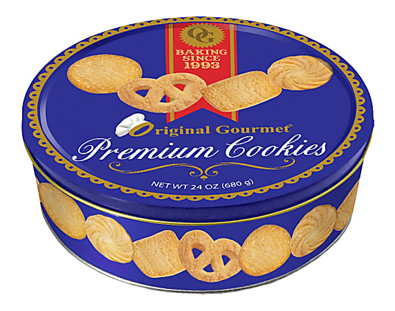 Original Gourmet Butter Cookie Tin, 24 Oz
