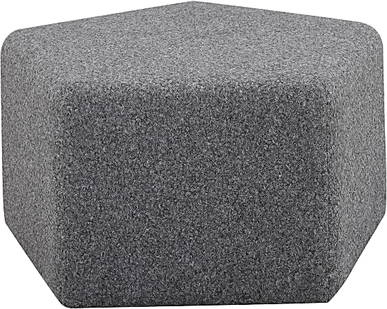 Lifestyle Solutions Galway Ottoman, 18”H x 32-2/5”W x 34”D, Gray
