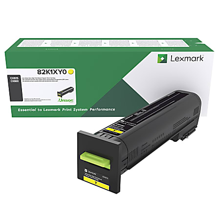 Lexmark™ 82K1XY0 Extra-High-Yield Return Program Yellow Toner Cartridge