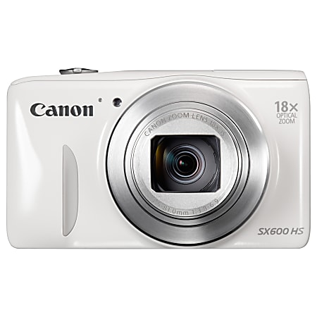 Canon PowerShot SX600 HS 16.0-Megapixel Digital Camera, White