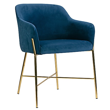 Glamour Home Ana Dining Chairs, Blue, 1 Chair