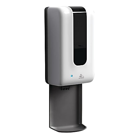 Alpine GN1 Automatic Hand Sanitizer Dispenser With Tray, Gray/White