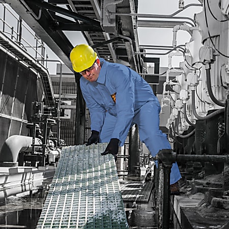 Kleenguard A20 Coveralls - Zipper Front, Elastic Back, Wrists & Ankles - Large Size - Flying Particle, Contaminant, Dust Protection - Blue - Zipper Front, Elastic Wrist & Ankle, Breathable, Comfortable - 24 / Carton