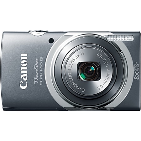 Canon PowerShot 140 IS 16 Megapixel Compact Camera - Gray