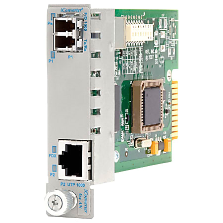 iConverter 1000Mbps Gigabit Ethernet Fiber Media Converter RJ45 LC Multimode 550m Module